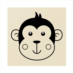 Monkey for Boys Girls and Adults - Monkey Head Posters and Art